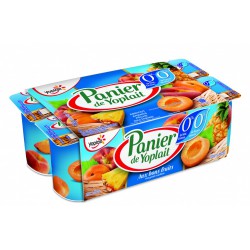8X125G Yaourt Panier Fruits Jaunes 0% Yoplait