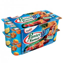 16X125G Yaourt Panier Fruit Panache 0% Yoplait