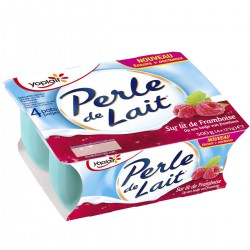 4X125G Perle De Lait Sur Lit De Framboise