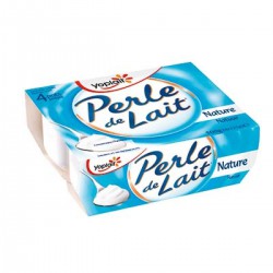 4X125G Perle De Lait Nature Yoplait
