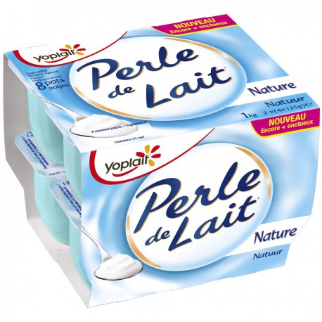 Yoplait Spécialités Laitière Perle De Lait Nature Yoplait 8X125G