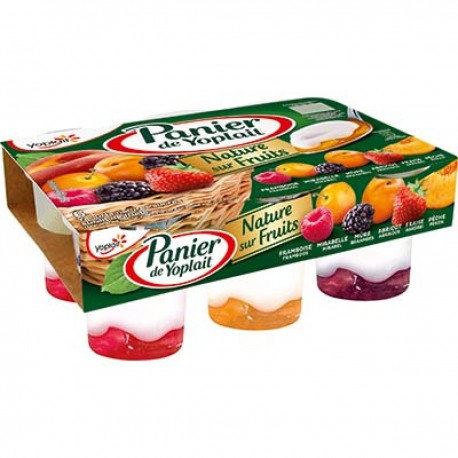 6X140G Yaourt Panier Nature S/Frt Panache Yoplait