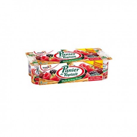 8X125G Yaourt Panier Fruits Rouges Yoplait
