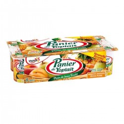 8X125G Yaourt Panier Fruits Jaunes Yoplait