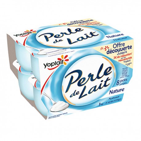 Yoplait Perle Lait Nat.8X125G