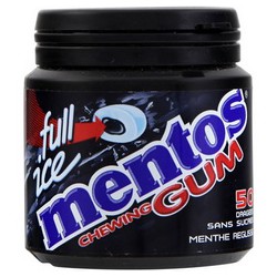 Mentos Drag.Full Ice Menthol Reglisse Bottle 49