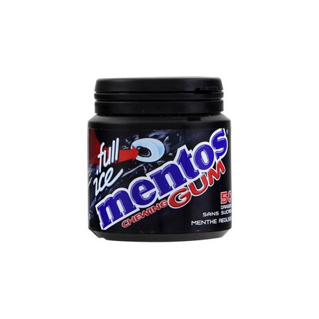 Mentos Drag.Full Ice Menthol Reglisse Bottle 49