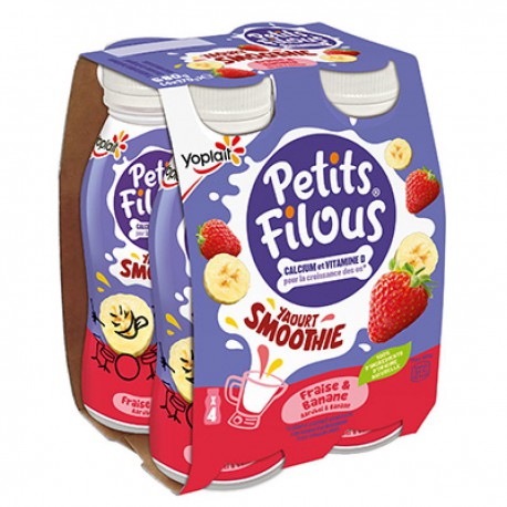 Yrt Smoothie Fraise-Ban.4X170G