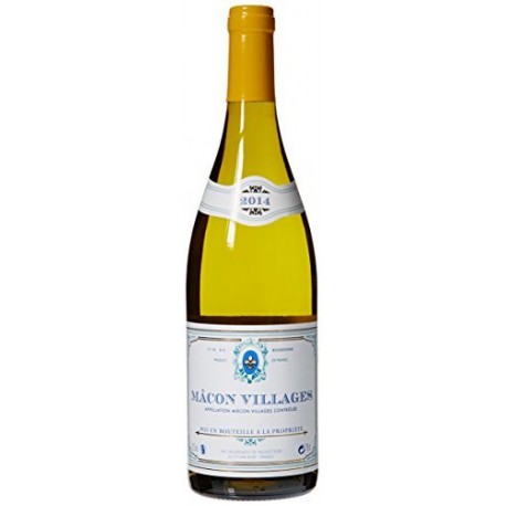 Fleur De Lys France Burgundy Vin Blanc Mâcon-Villages Aoc 2015 75 Cl Med.Argent Paris 2016