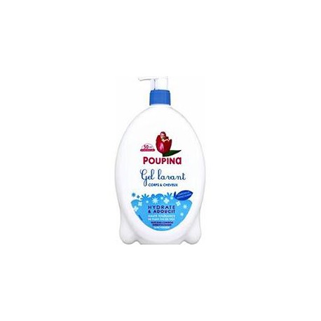 750Ml Gel Lavant Corps/Cheveux Poupina