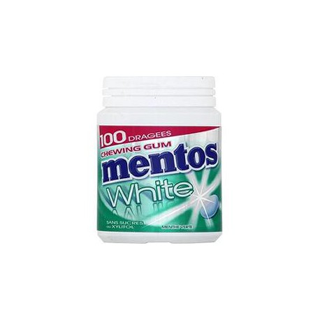 Mentos White Menthe Verte Bottle 100 Dragees