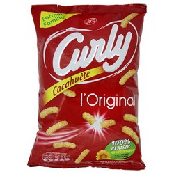 Lorenz Curly Cacahuete Sachet 160G