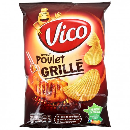 120G Chips Ondule Poulet Grille Vico