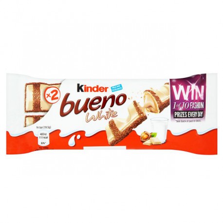 Kinder Bueno White Barres Piece 39G