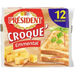 President Croque Emmental 12 Tranches 200G