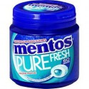 Mentos Gum Chewing-Gum Menthol Eucalyptus Sans Sucres La Boite De 50 Dragées - 100G