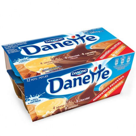 12X115G Creme Dessert Chocolat/Vanille Danette