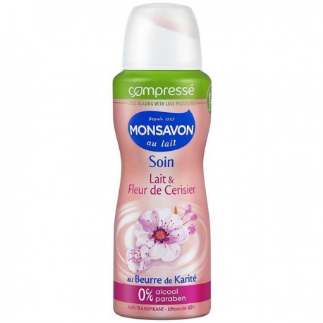 100Ml Deodorant Compact Cerisier Monsavon