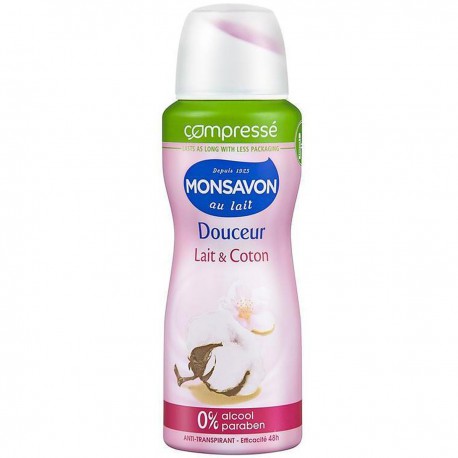 100Ml Deodorant Compact Coton Monsavon