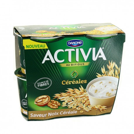 Activia Cereales Noix 4X120G