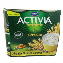 4X120G Activia Graine De Pavot