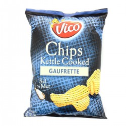 Sa.Chips Kettle Gaufrette Sel De Mer 120G Vico