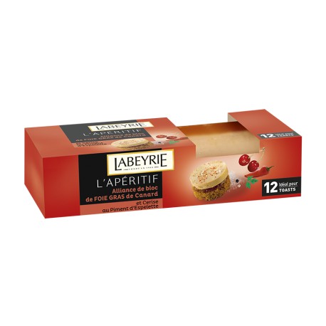 75G Bloc Foie Gras Canard Cerise/Piment Labeyrie