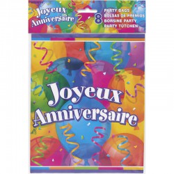 Sac Party X8 Joyeux Anniv