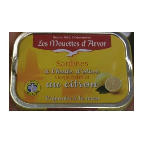 Sardine Citron Huile Olive115G