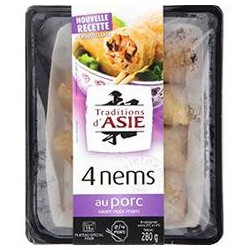 280G 4 Nems Porc Tradition Asie