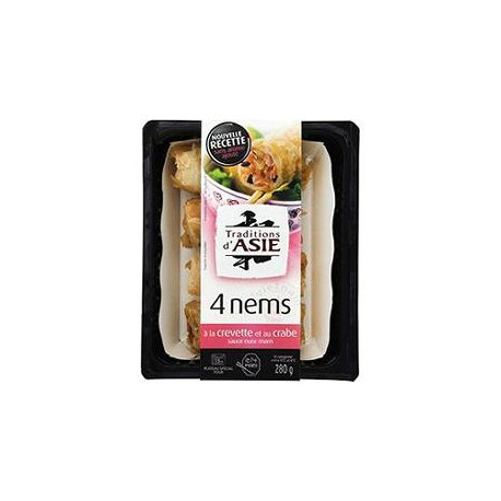Tradition Asie Nem Crevettes Crabe X4 280G