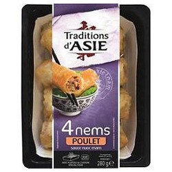 Tradition D`Asie Nem Poulet X4 280G
