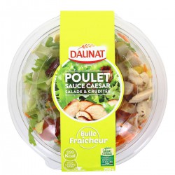 250G Salade Toute Simple Poulet Crudites Daunat