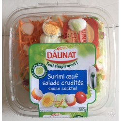 250G Salade Toute Simple Surimi Crudites Daunat