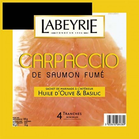 Carpaccio Saumon Fume 90G+15G Sauce 105G Labeyrie