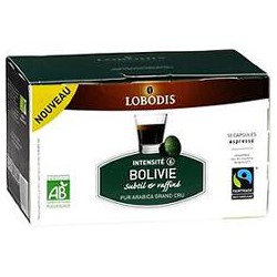 10 Capsules Cafe Moulu Esprit Bolivie Bio Lobodis