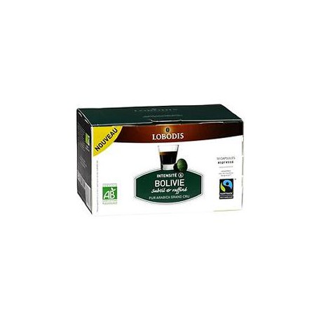 10 Capsules Cafe Moulu Esprit Bolivie Bio Lobodis