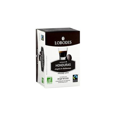 10 Capsules Cafe Moulu Esprit Honduras Bio Lobodis