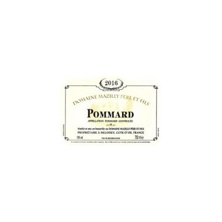 75Cl Pommard Rouge Domaine Mazilly 2011