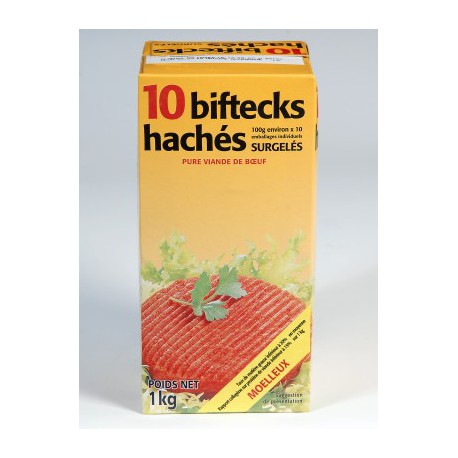 10X100G Steaks Haches No Name