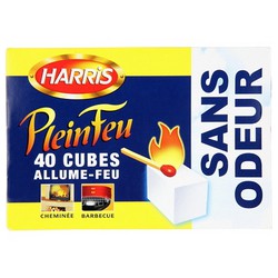 40 Cubes Allume Feu Sans Odeur Harris