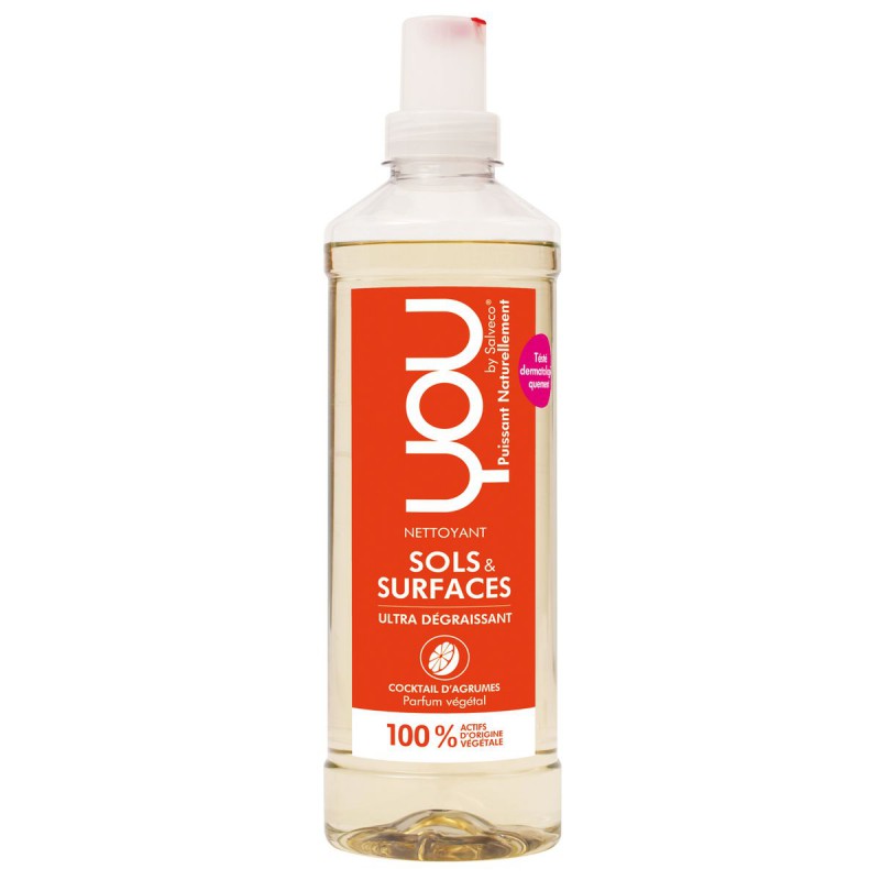 Lingettes pour les sols parfum agrumes, U (x15, 499g)