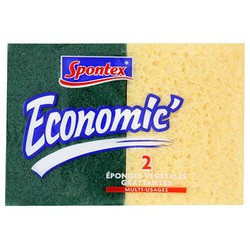 2 Eponges Grattantes Economiques Spontex