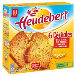 300G 34 Biscotes 6 Cereales Heudebert