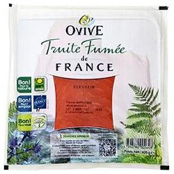 100G 3 Tranches Truite Fumee Ovive