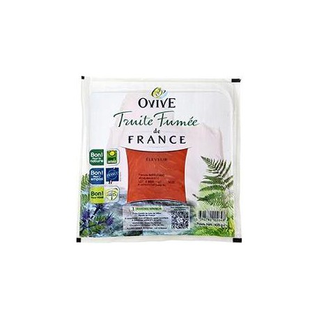 100G 3 Tranches Truite Fumee Ovive