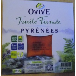 60G 2 Tranches Truite Fumee Ovive