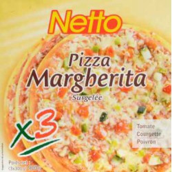 Netto Pizza Margueritx3 900G
