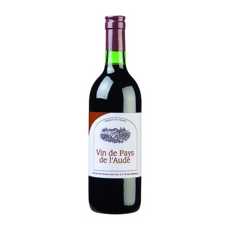 Vin De Pays Aude Rouge 75Cl