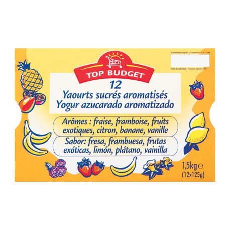 T.Budget Yaourt Aromat.12X125G